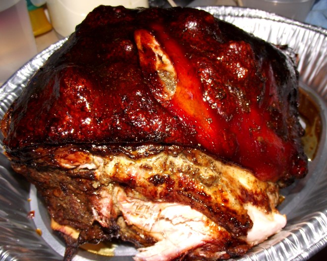 Pierna de cerdo asada