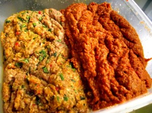 Las dos carnes (a las hierbas y picante)