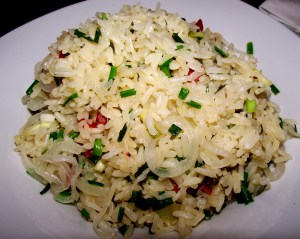 Arroz con cebolla