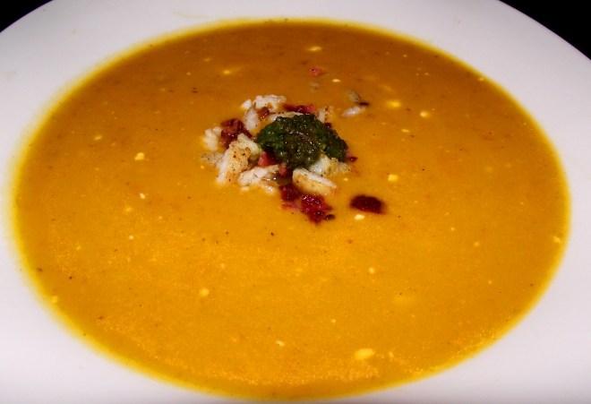 crema de zanahoria ardiente