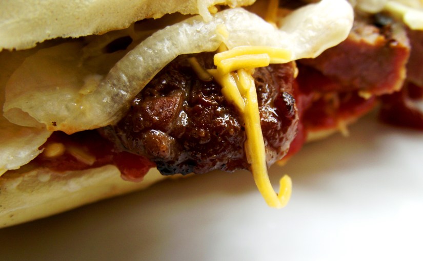 ¡Sandwich de filete del&nbsp;fogoncito!