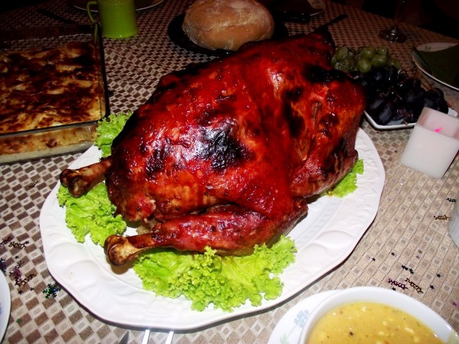 Pavo asado