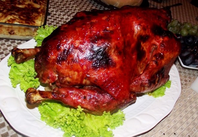 Pavo asado
