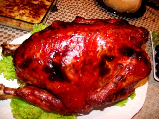 Pavo asado