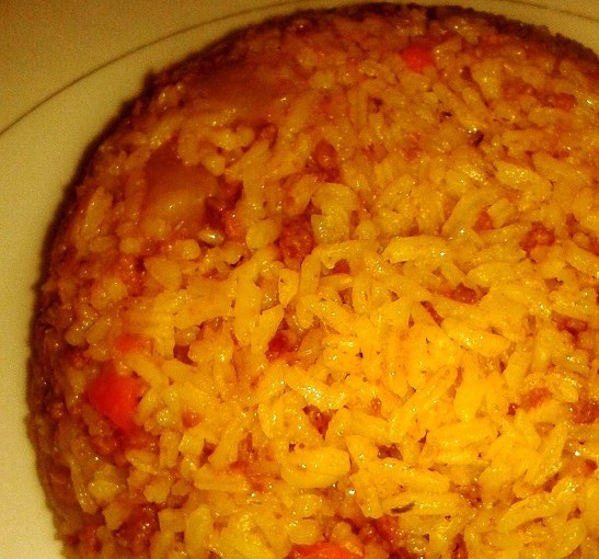 Locrio de carne&nbsp;molida