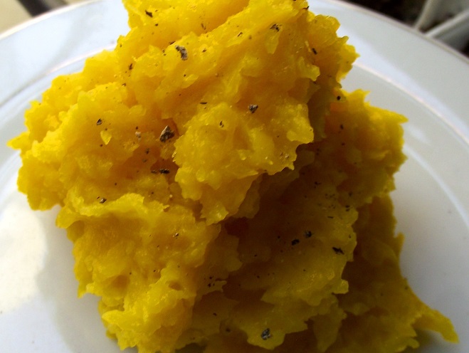 ¡El corazón de la auyama! (Un rico puré de&nbsp;auyama)