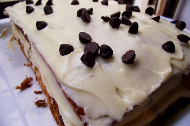 bizcocho de banana y besitos de chocolate