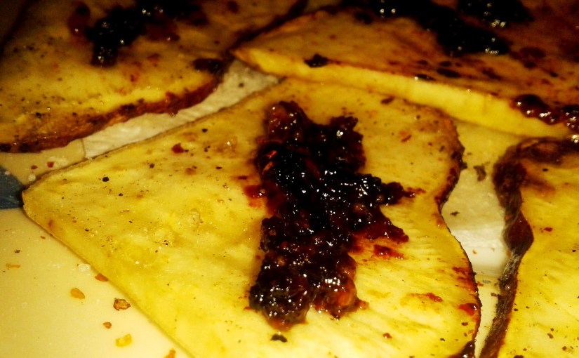 batatas fritas con zurrapa de carne