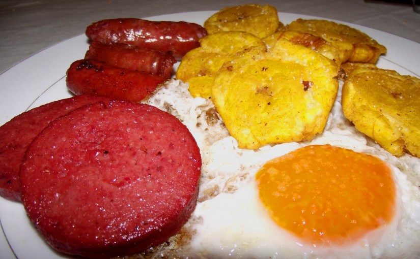Salami y longaniza… desayunos dominicanos…