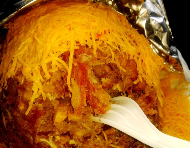 Mofongo de queso y chicharrón