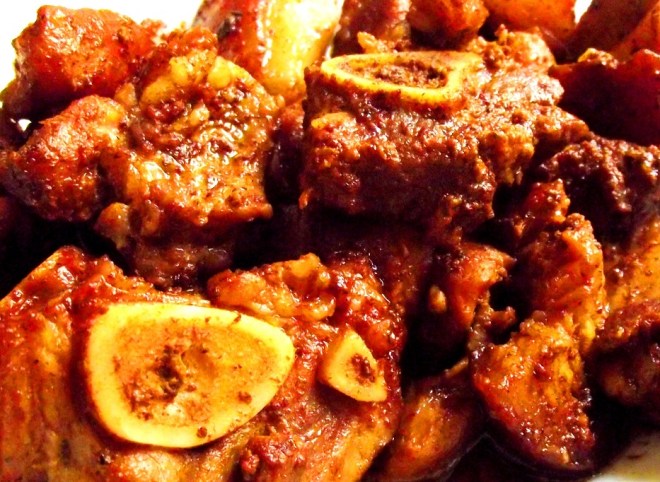 Cerdo guisado dominicano