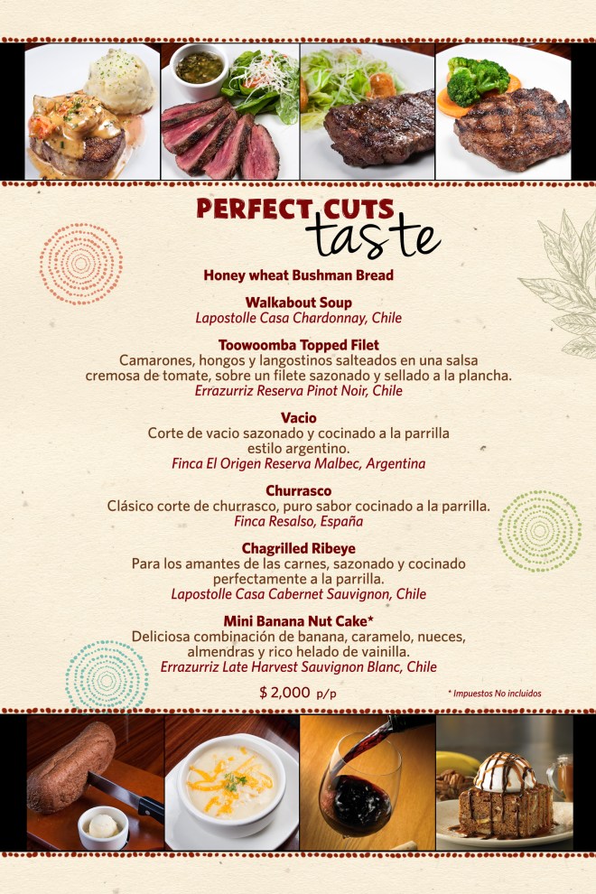 MENU PERFECT CUTS TASTE OUTBACK STEAKHOUSE
