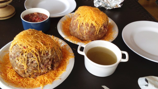 Mofongo de chicharrón y mofongo de yuca