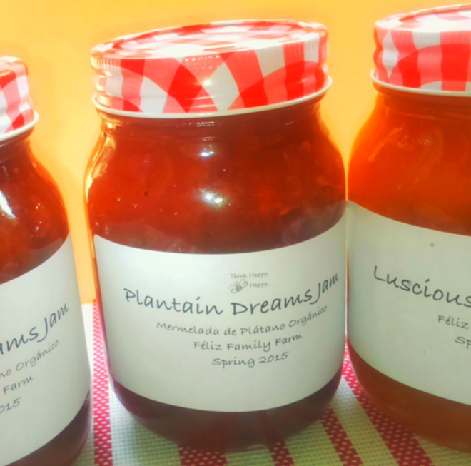 Mermelada de plátano maduro