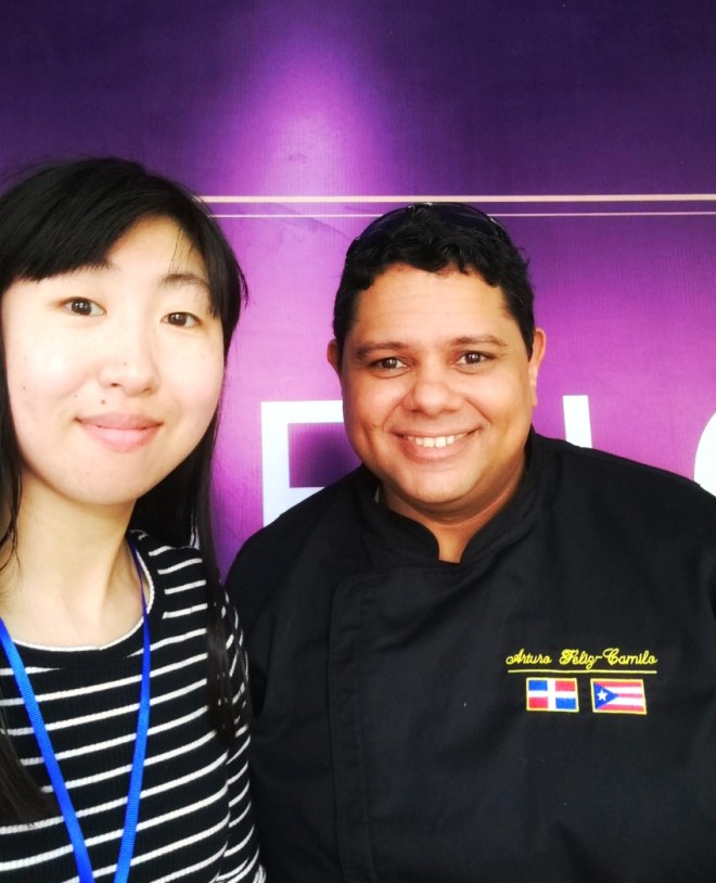 Arturo Féliz-Camilo. Cooking Show. Gourmand 2018. Yantai, China