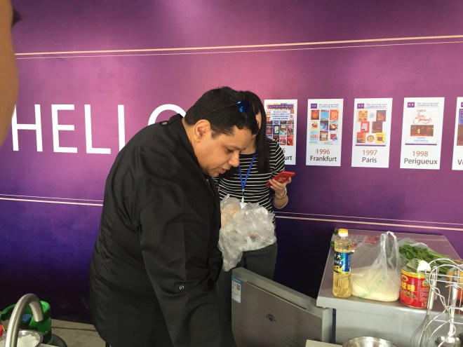 Arturo Féliz-Camilo. Cooking Show. Gourmand 2018. Yantai, China