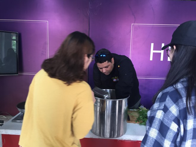 Arturo Féliz-Camilo. Cooking Show. Gourmand 2018. Yantai, China