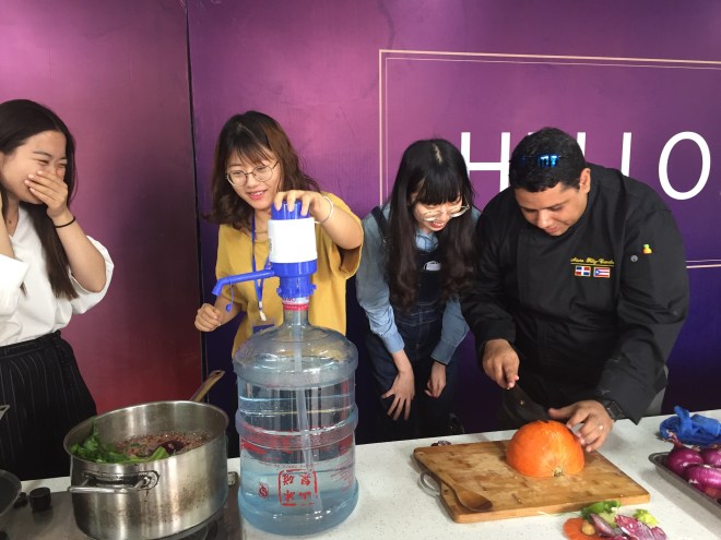 Arturo Féliz-Camilo. Cooking Show. Gourmand 2018. Yantai, China