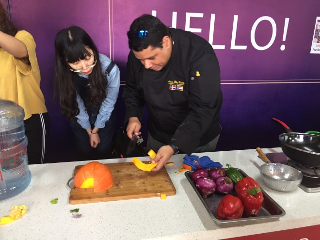 Arturo Féliz-Camilo. Cooking Show. Gourmand 2018. Yantai, China
