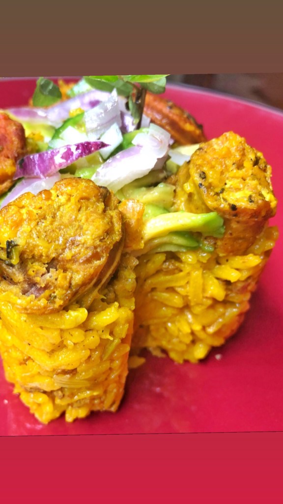 Locrio de longaniza y chorizo