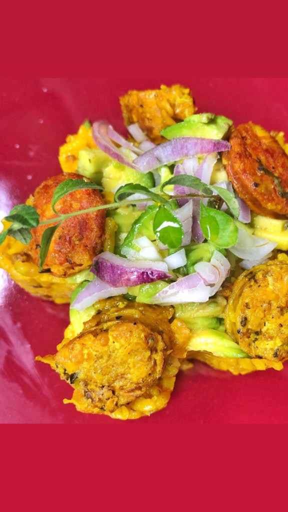 Locrio de longaniza y chorizoLocrio de longaniza y chorizo