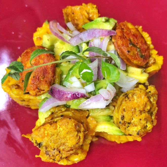 Locrio de longaniza y chorizo