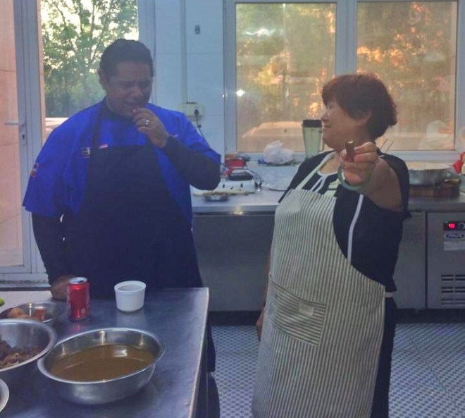 En plateado con mi ayudante Sun