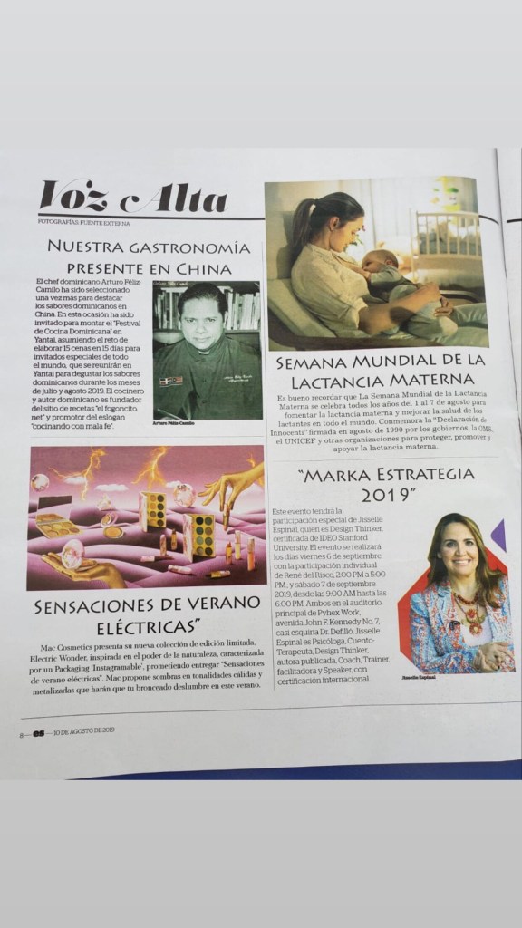 Revista en Sociedad Periodico Hoy. Arturo Feliz-Camilo