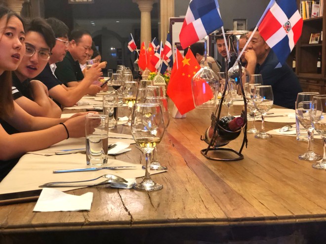 Décimo-tercera cena en el marco del Festival de La Cocina Dominicana en China (Yantai, 2019)