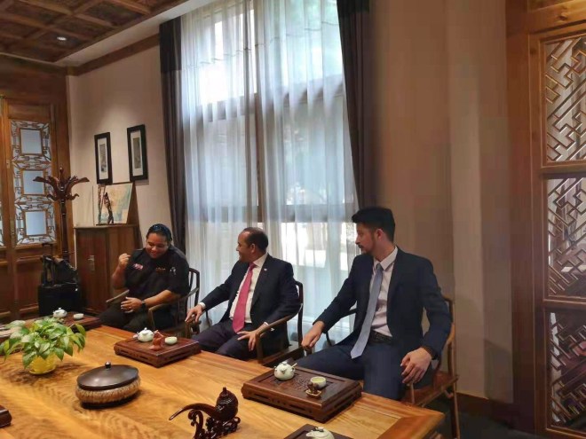 Embajador Briunny Garabito y Arturo Feliz-Camilo