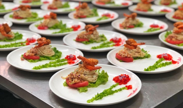 Ensalada de camarones