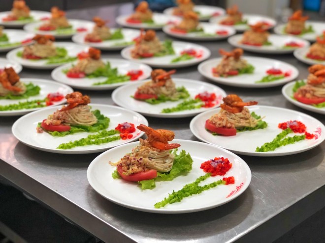 Ensalada de camarones