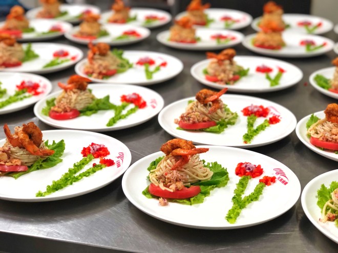 Ensalada de camarones